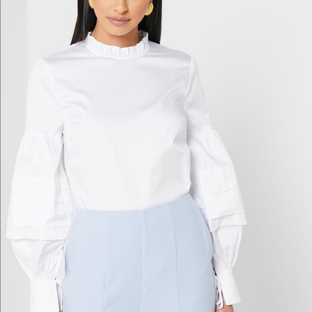 Ted Baker “Jaicce” Puff-Sleeve Blouse